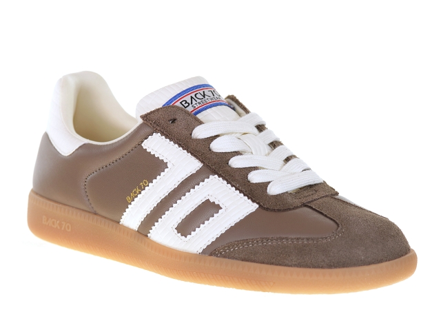 Back 70 cloud taupe blanc Cuir