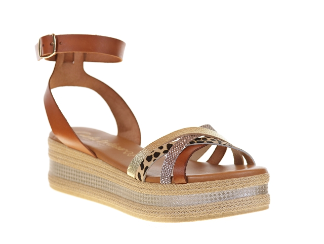 Carla tortosa 15633 camel Cuir