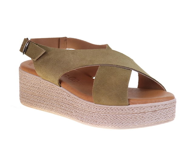 Eva frutos 5314 kaki Nubuck