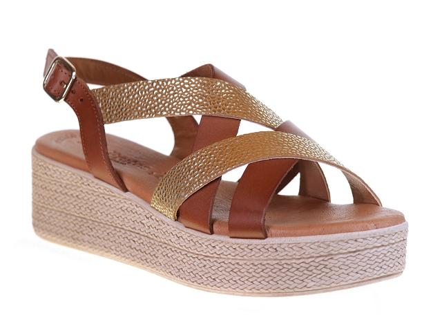 Eva frutos 5334 camel Cuir