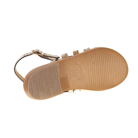 Quoi d'Autre Chaussures Les tropeziennes nu pieds herisson or