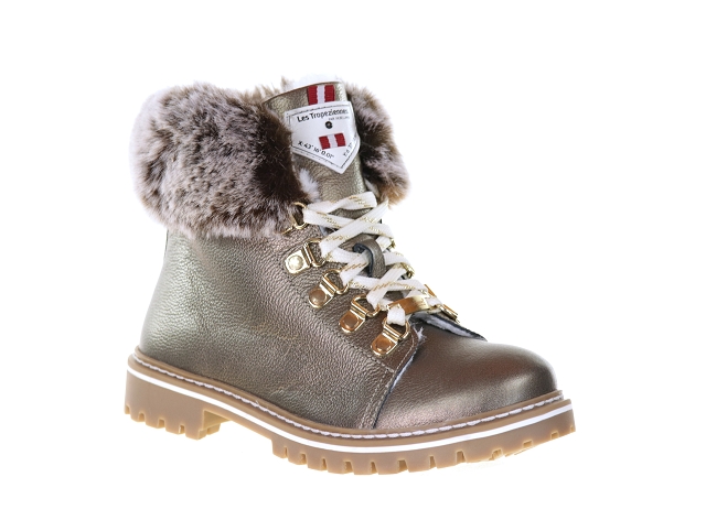 Les tropeziennes lacen bronze Cuir