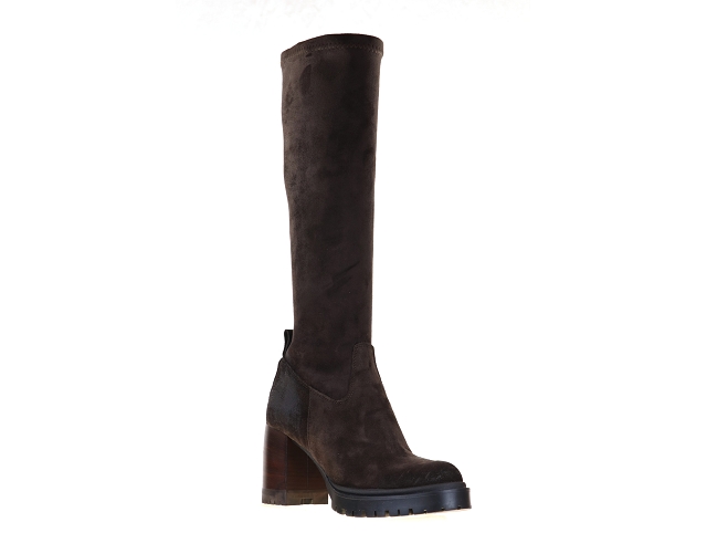 Emanuele crasto 55.004v2 marron Cuir et Stretch