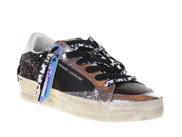 Crime london sk8 del09 noir Cuir