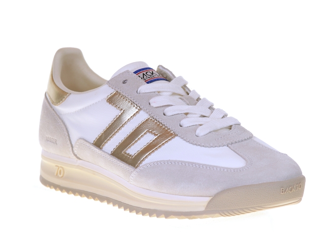 Back 70 jogger blanc or Cuir