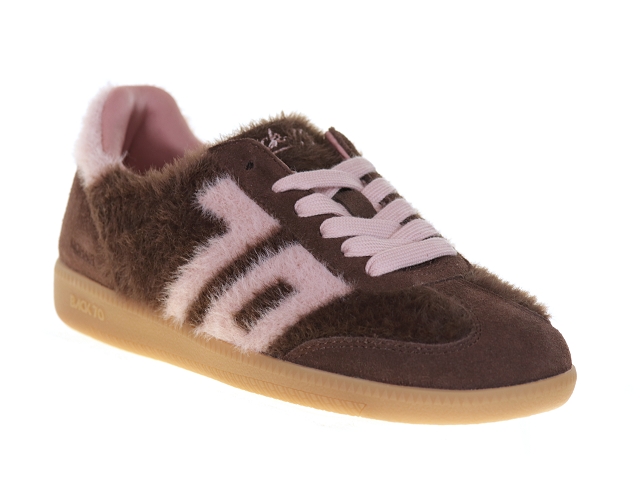 Back 70 mohair marron rose Nubuck