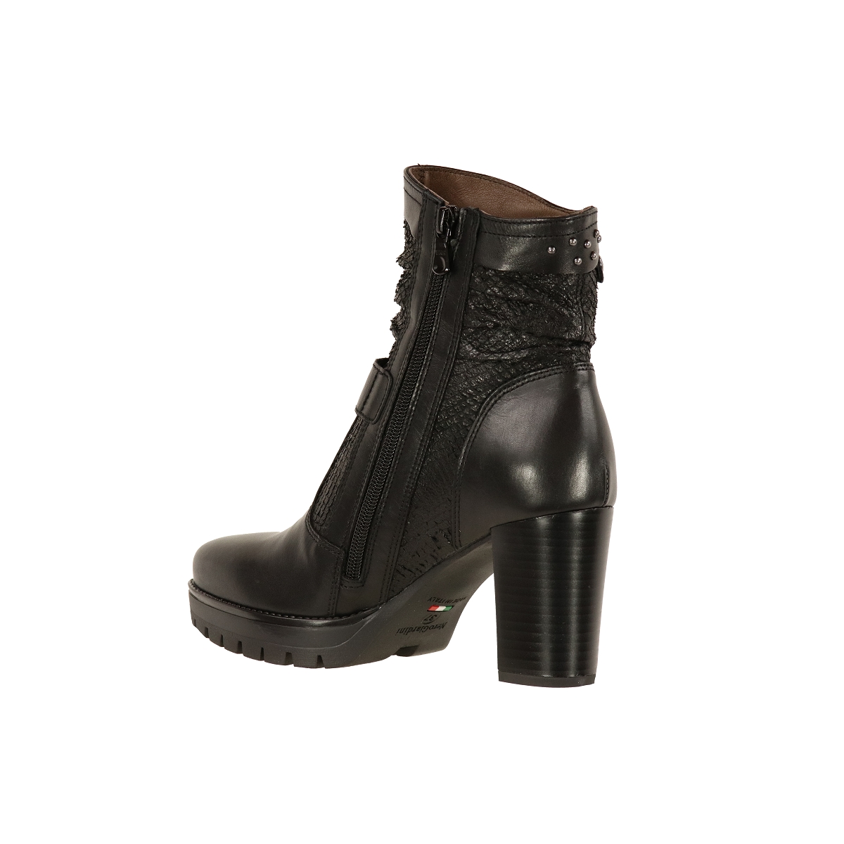 Bottines Femme Nero Giardini – Cuir Véritable, Talon Conique, Style Italien - 5