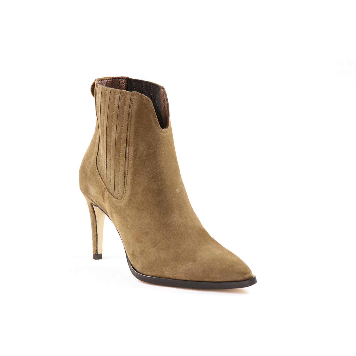 boots beige femme