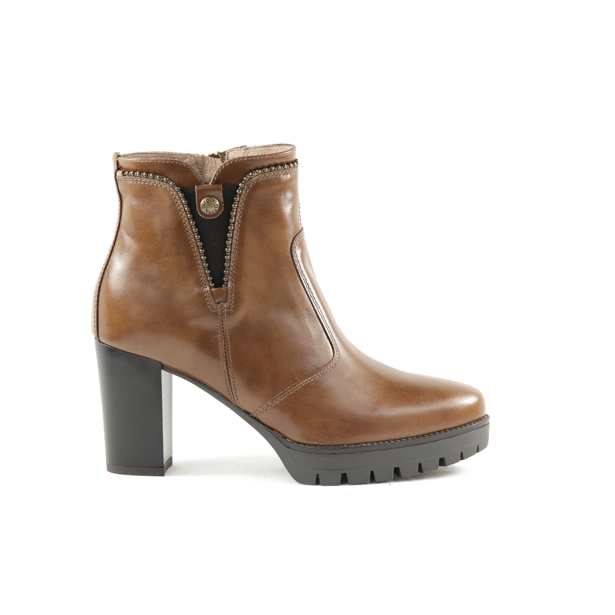 Bottines Femme Nero Giardini – Cuir Véritable, Talon Conique, Style Italien - 3